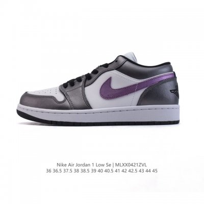 耐克 乔丹Air Jordan 1 Low Aj1 乔1 乔丹1代Aj1 低帮复古文化休闲运动篮球鞋，从1985 年面世的元年款汲取设计灵感，采用简洁大方的经典