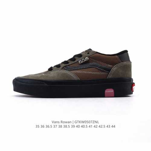 新品公司级 万斯Skate Rowan Pro经典黑白低帮男女鞋Vn0A4Tz，Vans范斯男鞋女鞋板鞋情侣滑板鞋休闲鞋Vn0A4Tzcy28超轻帆布运动鞋 货