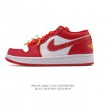 公司级 婚鞋 囍盒 中国结 新年红鞋子“年底将至喜事连连 耐克 乔丹Air Jordan 1 Low Aj1 乔1 乔丹1代Aj1 低帮复古文化休闲运动篮球鞋。