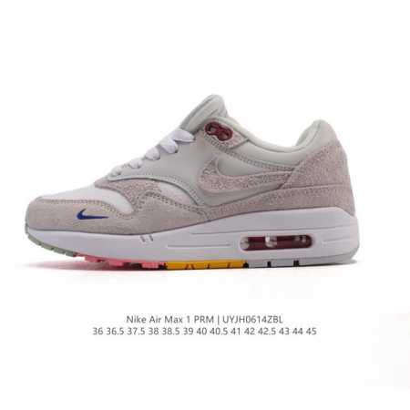 公司级 耐克 Nike Air Max 1 Prm 男女子气垫缓震慢跑鞋 复古厚底增高运动鞋。从法国建筑中汲取设计灵感，兼具运动风范和时尚格调，是此系列起初搭载 - 点击图像关闭