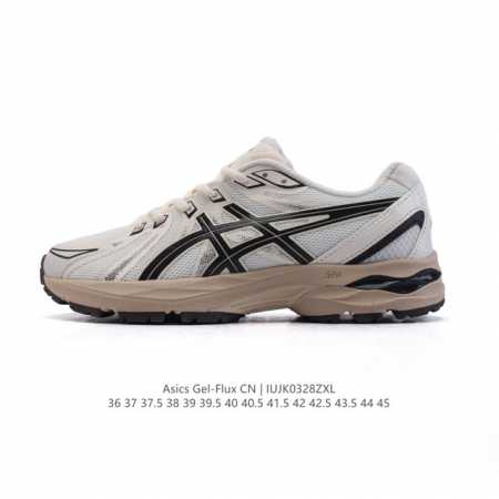 160 asics 亚瑟士 男女跑鞋Gel-Flux Cn透气缓震跑步鞋舒适运动鞋 舒适 皮革 低帮 休闲跑步鞋 Gel-Flux Cn跑鞋：缓震回弹，跑步也能 - 点击图像关闭