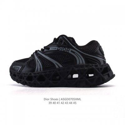 帝王版 Dior 迪奥 高奢品牌 彰显高级气质 Dior 运动鞋低帮系列复古休闲鞋时尚慢跑鞋厚底老爹鞋圆头系带 运动跑鞋 生活休闲鞋 男款 时髦单品 时尚百搭