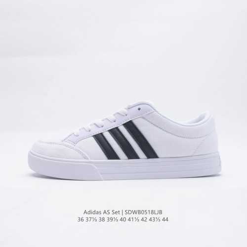 阿迪达斯adidas Gvp Canvas Str Vs Set 帆布鞋面 休闲校园低帮情侣板鞋 尺码: 36 37 38 39 40 41 42 43 44