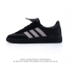 160 【公司级】阿迪达斯 Adidas Handball Spezial 中帮三叶草学院风复古休闲板鞋 德训鞋 橡胶底柔软皮革经典运动鞋板鞋。圆头、缝合拼接设