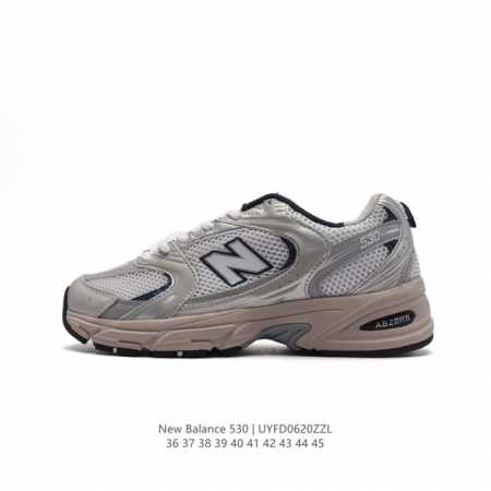 新百伦 NB530 New Balance 530 复跑古鞋NB530这鞋双确实是NB家经复典古款式之一，以全科新技诠释，成打功造530鞋款。鞋面保在持530基 - 点击图像关闭