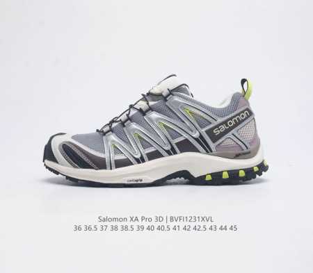 Salomon Xa Pro 3D Adv 萨洛蒙户外越野跑鞋 鞋面采用sensifit贴合技术 全方位贴合包裹脚型 鞋跟部鞋底牵引设计 提供强大的抓地性能 更 - 点击图像关闭