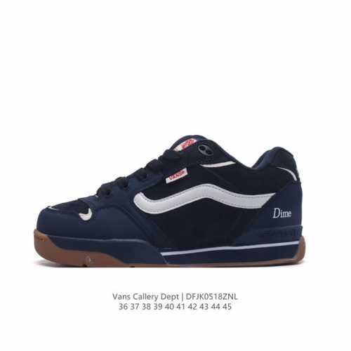 Dime × Vans Rowley Xlt 藏蓝色 “ 新联名来了 ”Vans 再度携手 Dime 展开合作，对颇具辨识度的 Rowley Xlt 鞋型进行复