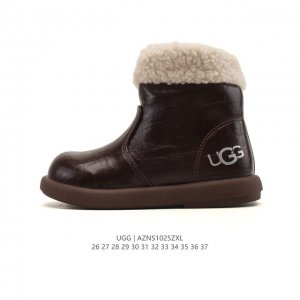 童鞋 真标Ugg 复古儿童高帮板鞋 潮流靴子 皮毛一体 厚底增高马丁靴 原单纽姆在原来的基础上加上复古拼色；经典回归，演绎着Z时代青年人生；行走的时尚风行标。材