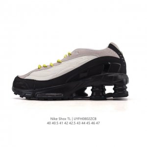 新品 耐克Nike Shox Ride 2 织物 防滑耐磨 复古 跑鞋 气垫缓震运动篮球鞋 Shox系列：舒适与时尚的完美结合，这款现代经典之作，凭借脚跟下方的