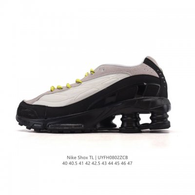 新品 耐克Nike Shox Ride 2 织物 防滑耐磨 复古 跑鞋 气垫缓震运动篮球鞋 Shox系列：舒适与时尚的完美结合，这款现代经典之作，凭借脚跟下方的