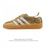 阿迪达斯 T 头鞋 系列Bad Bunny X Adidas Gazelle Indoor德训鞋 潮运动板鞋。Badbunny与Adidas再度联名，推出全新G