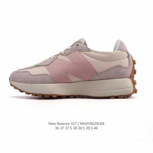 真标 Nb 新百伦 New Balance 327系列复古休闲运动慢跑鞋时尚女运动鞋 以更纯粹的复古风格设计打造的全新造型 侧身还以解构设计，将 N 字标志以做