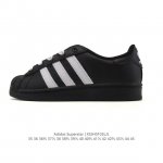 公司级 阿迪达斯 Adidas Superstar 三叶草经典贝壳头系列 新款休闲板鞋潮流男女士运动鞋 。鞋面柔软皮革材质 标志性的贝壳鞋头，锯齿三条纹，简约的