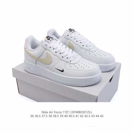 耐克Nike Air Force 1 Low 空军一号 Af1 2025年新款 小白鞋 低帮百搭厚底增高休闲运动板鞋。柔软、弹性十足的缓震性能和出色的中底设计， - 点击图像关闭