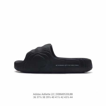 夏季新品，阿迪达斯adidas Original Adilette 22 Slide 莱特22代系列 山脊造型椰子风沙滩涉水百搭运动穿搭拖鞋adilette 2 - 点击图像关闭