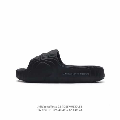 夏季新品，阿迪达斯adidas Original Adilette 22 Slide 莱特22代系列 山脊造型椰子风沙滩涉水百搭运动穿搭拖鞋adilette 2