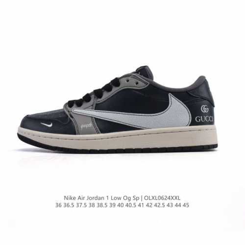 公司级 真标 耐克 Nike Air Jordan 1 Low Og Sp Military Blue Aj1乔1倒勾 2025年新款 蛇年新款 低帮篮球鞋 A