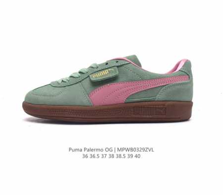 彪马puma Palermo Og 防滑耐磨低帮德训板鞋 女同款运动鞋 Army Trainer Og休闲鞋沿用德训鞋经典外观 鞋身和鞋舌分别添加了品牌标志性 - 点击图像关闭