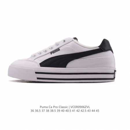 彪马 puma Ca pro Classic 百搭单品彪马复古休闲鞋经典男女板鞋，搭配精心设计的配色组合，营造浓郁的复古氛围。鞋面打孔细节,提升穿着时的舒适度。 - 点击图像关闭
