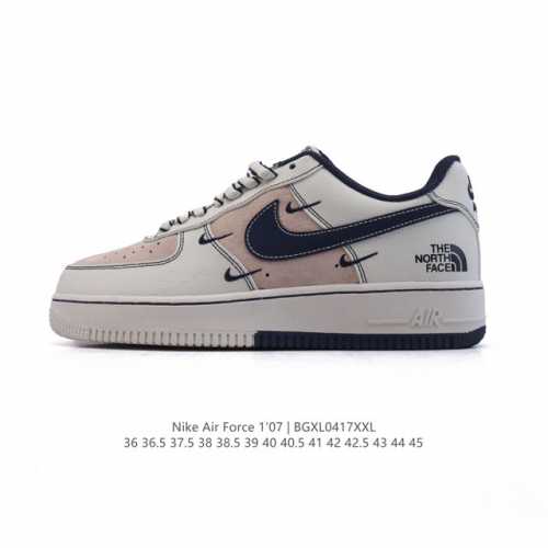 公司级 Af1耐克 Nike Air Force 7 Low 空军一号 小白鞋 北面北脸联名 厚底增高百搭运动板鞋 原楦头原纸板 打造纯正空军版型，专注外贸渠道