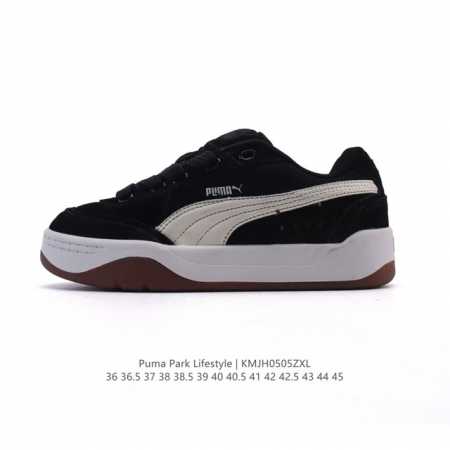 公司级 Puma 彪马 男女运动板鞋，原楦原纸版开发版型，采用环保纤维革组合翻毛皮饰片鞋面材质，外置耐磨橡胶大底蕾哈娜同系面包鞋太好看了！彪马Puma Park - 点击图像关闭