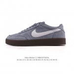 耐克板鞋 生胶米白 复古板鞋J.Crew X Nike 联名 Killshot Ii Leather 男女休闲复古运动鞋。采用米白色皮革制作鞋身，大号Swoos