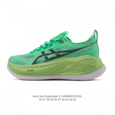 新品公司级 亚瑟士Asics Superblast 2 代 舒适百搭耐磨 低帮 Flytefoam Blast Plus 长跑竞速跑步鞋 男女同款老爹鞋 Asi