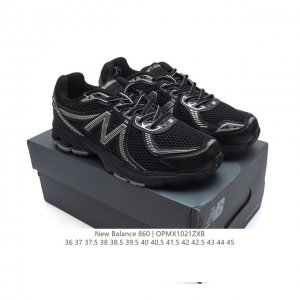 真标 NB 新百伦 New Balance ML860 V2 系列复古老爹风休闲运动慢跑。采用丝光猪巴皮革拼接透气网眼织物鞋面T-Beam大底提供足步弓支撑，保