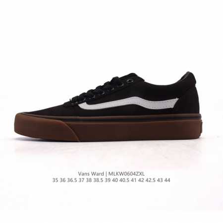 Vans Ward官方同步运动板鞋 Ward鞋款相比Vans其他鞋款并不为太多人熟悉，鞋面采用全帆布材质，鞋帮海绵填充能够很好的保护脚踝，橡胶鞋底及华夫格纹理， - 点击图像关闭