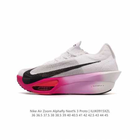 公司级 耐克 Nike Air Zoom Alphafly Next% 3代 马拉松三代 原标原盒真碳纤维 真zoom X 气垫正确版型！鞋面采用更轻质更透气的 - 点击图像关闭