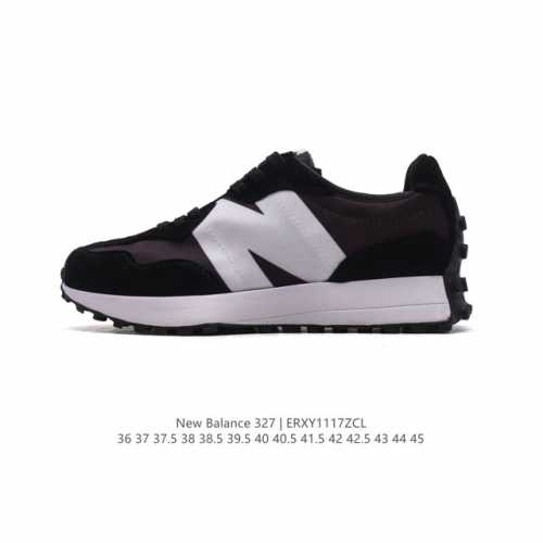 真标 Nb 新百伦 New Balance 327系列复古休闲运动慢跑鞋时尚男女运动鞋 以更纯粹的复古风格设计打造的全新造型 侧身还以解构设计，将 N 字标志以