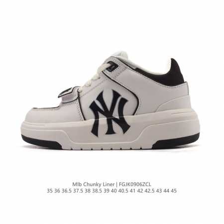 Mlb Chunky Liner Mid人气单品学长鞋系列轻量增高厚底百搭休闲运动板鞋轻便胶鞋 高级街头休閒品牌鞋。Mlb Chunky Liner 学长鞋是从 - 点击图像关闭