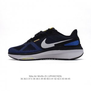 耐克 Nike Zoom Winflo 25 登月25代 跑鞋透气缓震疾速跑鞋 采用透气网眼鞋面搭配外翻式鞋口，为脚跟区域营造出色舒适度，而在鞋底部分，搭载全掌