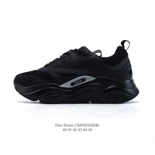 200 【公司级】Dior 迪奥 高奢品牌 彰显高级气质 Dior 运动鞋低帮系列复古休闲鞋时尚慢跑鞋厚底老爹鞋圆头系带 运动跑鞋 生活休闲鞋 男款 时髦单品