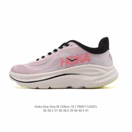 新款 Hoka One One 推出升级 Clifton 10 克利夫顿10代 女士休闲跑步鞋轻量缓震运动鞋。Hoka One One的Clifton克利夫顿系 - 点击图像关闭