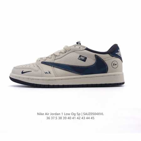 公司级 耐克 乔丹Air Jordan 1 Low Aj1 乔1 乔丹1代Aj1 倒钩 低帮复古文化休闲运动篮球鞋。从1985 年面世的元年款汲取设计灵感，采用 - 点击图像关闭