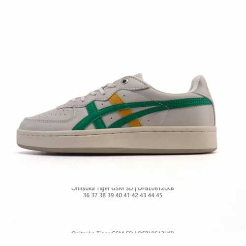 新品 Onitsuka Tiger Gsm Sd鬼冢虎运动板鞋 经典Gsm Sd男女款休闲鞋 减震耐磨 低帮 板鞋 男女同款，巨巨巨巨巨百搭的小虎子，穿够了薄底