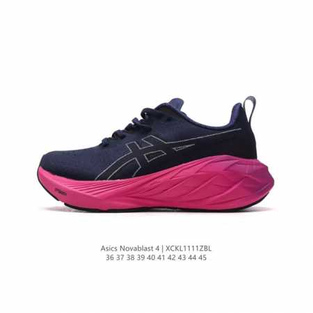 公司级 ASICS 亚瑟士Novablast4男女士运动跑步鞋 厚底增高老爹鞋 缓震回弹透气耐磨跑鞋 一鞋一科技：NOVABLAST 4，跑鞋中底同时实现厚软轻 - 点击图像关闭