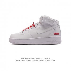 公司级nike Air Force 1 Mid 07 原楦头原纸板 打造纯正中帮空军版型 专注外贸渠道 全掌内置蜂窝气垫 原盒配件 原厂中底钢印、拉帮完美 官方