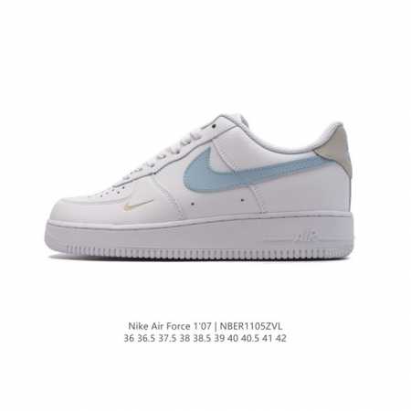 耐克 Nike Air Force 1 '07 Low 空军一号含气垫 低帮百搭厚底增高休闲运动板鞋。柔软、弹性十足的缓震性能和出色的中底设计，横跨复古与现代的 - 点击图像关闭