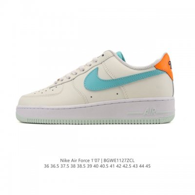 耐克 Nike Air Force 1 '07 Low 空军一号含气垫 小白鞋 低帮百搭厚底增高休闲运动板鞋。柔软、弹性十足的缓震性能和出色的中底设计，横跨复古