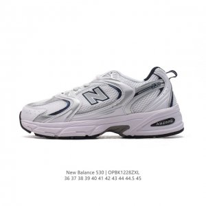 真标 新百伦 Nb530 New Balance 530 复跑古鞋 厚底增高老爹鞋 缓震运动慢跑鞋。Nb530这鞋双确实是nb家经复典古款式之一，以全科新技诠释