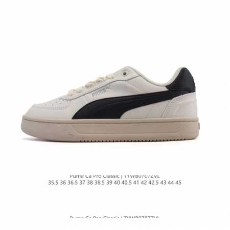 彪马 Puma Ca Pro Classic 百搭单品彪马复古休闲鞋经典男女板鞋，搭配精心设计的配色组合，营造浓郁的复古氛围。鞋面打孔细节,提升穿着时的舒适度。 - 点击图像关闭