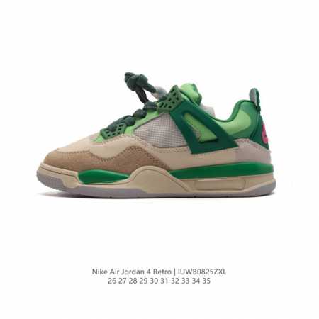 童鞋 耐克 Nike Air Jordan 4 Retro Og迈克尔 乔丹aj4代 Aj4 乔4 乔丹4代 中帮复古休闲运动文化篮球鞋儿童运动鞋。秉承轻量化的 - 点击图像关闭