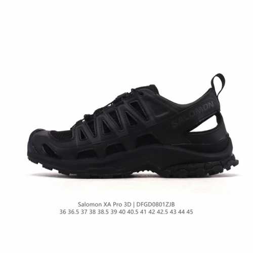 新品公司级 Salomon萨洛蒙 Xa Pro 3D 户外运动 网布减震防滑透气运动凉鞋 洞洞鞋 低帮跑步鞋 男女同款沙滩鞋 沙场灰#萨洛蒙Xapro3D 大面