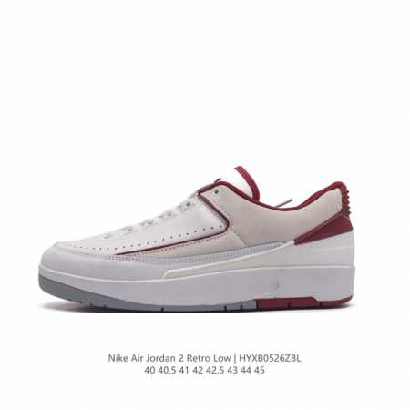 耐克 Nike Air Jordan 2 Retro Sp 乔丹2代aj2代复古篮球鞋舒适运动鞋 醒目配色搭配经典细节，塑就 Aj2 复古造型。设计灵感源自 8 - 点击图像关闭