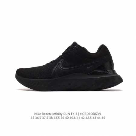 公司级 耐克 Nike React Infinity Run Fk 3 Prm 男女子公路跑步鞋。助你在疾速跑后快速恢复，明天继续挑战耐力跑，你的征程它都能稳稳 - 点击图像关闭
