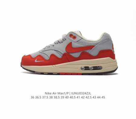 耐克 Nike Air Max 1 P 男女子运动鞋缓震慢跑鞋 由 Nike 与阿姆斯特丹服饰品牌 Patta 联袂打造 将你挚爱的经典外观与荷兰品牌的反叛精神 - 点击图像关闭