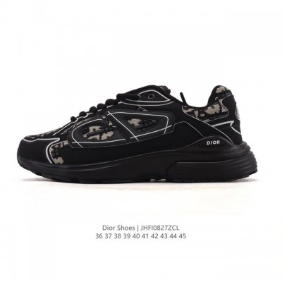 Dior 迪奥 高奢品牌 彰显高级气质 Dior 运动鞋低帮系列复古休闲鞋时尚慢跑鞋厚底老爹鞋圆头系带 运动跑鞋 生活休闲鞋 男款 时髦单品 时尚百搭 复古老爹