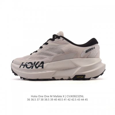 新品公司级 Hoka One One 男女士 Mafate X 马法特X 越野跑鞋 厚底增高运动鞋 老爹鞋 Mountain Fog 20 12 Us它是一款长